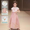 Women's Tang attire, Hanfu, girl's horse face suit, Chinese style skirt, summer ancient costume performance, children's formal dress skirt. 