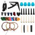 62 PCS Guitar Accessories Kit Acoustic Guitar Changing Tool for Guitar Players and Guitar Beginners.