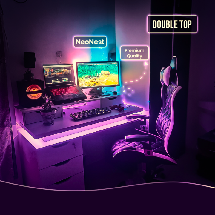Throne Tech 'Neo Nest DUBLE TOP' Gaming /Office / Study Table purpose