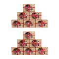 24Pcs Christmas Cookie Box Food Safe Kraft Paper Baking Box for Packag Cakes Pastries At Christmas Parties Set. 