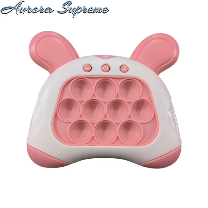 Plastic Game Console Interactive Whack-a-mole Game Console with 4 Fun Modes Perfect for Multiplayer Fun Durable Plastic Design with Silicone Buttons