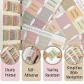 Laminated book tabs Stylish Colorful Laminated labels tabs High-quality Easy-to-use Women's index tabs for study groups Personal devotional teaching aids Gift for individuals. 