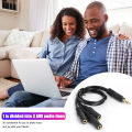 1/2 Pcs 32cm Y Splitter Cable 3.5 mm 1 Male to 3 Female Audio Cable for Earphone Headset. 