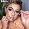 55033 Cat Eye Metal Frame Glasses for Women Optical Computer Glasses Famale Spectacles Fashion Eyewear Eyeglasses.