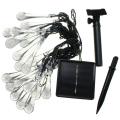 20 LED Icicle Lights Solar Powered Raindrop String Fairy Lights for Out. 