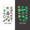 Luminous Tattoo Sticker Children Arm Face Glowing Tattoo Children Body Art Tattoo Dinosaur Pirate Unicorn Mermaid Tattoo Cartoon. 