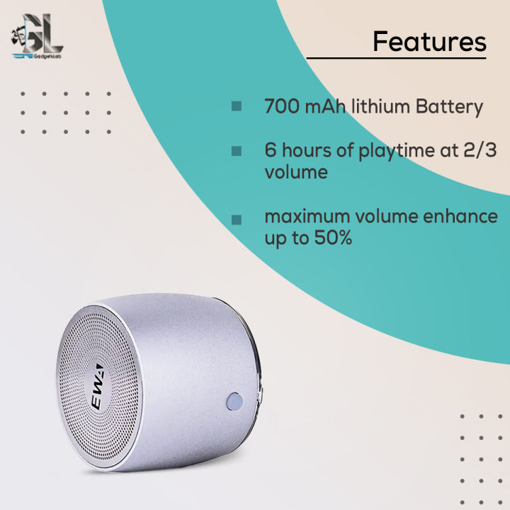 Ewa%20A103%20Bluetooth%20Speaker,%20Wireless%20Speaker,%20Mini%20Portable%20With%20Hard%20Travel%20Case,%20Hd%20Sound%20And%20Enhanced%20Bass%20With%20Passive%20Radiator%20(Grey)%20-%20Bluetooth%20Speaker%20-%20Image%203