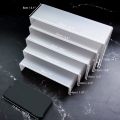 5 Pack Clear Acrylic Display Risers, 5 Sizes Acrylic Jewelry Display Riser Shelf Showcase Fixtures for Cake, Display.
