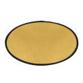 Andoer 24" 60cm Portable Collapsible Disc Light Reflector Photography Reflector Gold and Silver 2-in-1 for Portrait Photography Live Streaming-color1. 