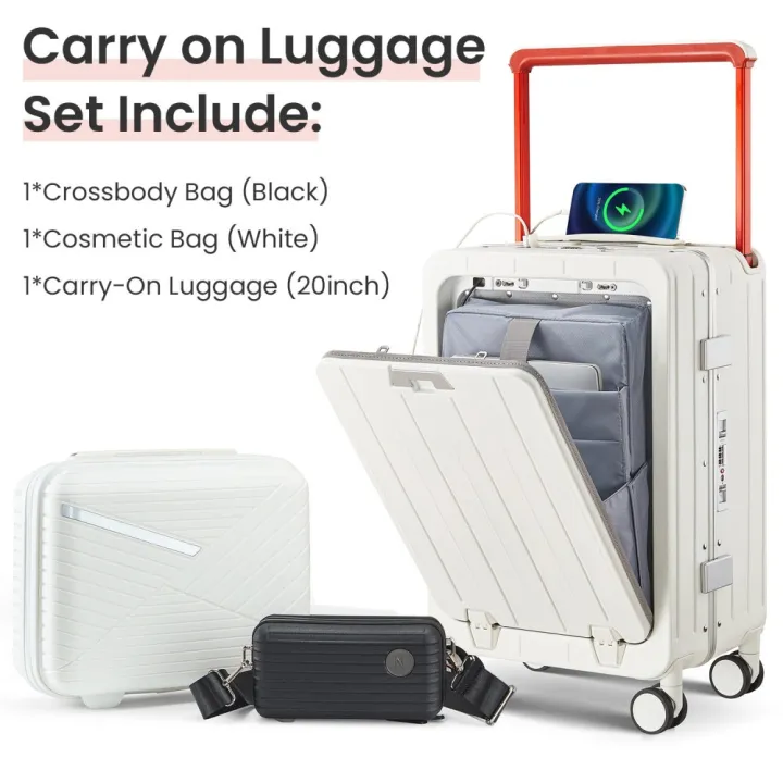 Aluminum%2020%20Inch%20Carry-on%20Luggage,%20PC%20Hard%20Shell%20Suitcase,%20Handle%20Pull%20Rod%20Luggage%20with%20360%C2%B0Double%20Wheels,%20Suitcase%20for%20Business%20-%20Image%202