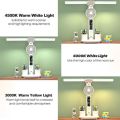 Rechargeable Table Lamp for Study, Desk Lamp Reading Light Led Table Light with Fan, Led Clock Dispaly Reading Lamp. 