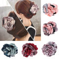 Fashion Fabric Big Rose Flower Claw Clips For Women Hair Clip Elegant Girl Hair Pins Hair Accessories Yao Store.
