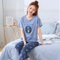 Spring Women Pajamas Short Sleeve Pijama Female Pajama Set 5XL Pyjamas Cotton Pajamas For Women Sleepwear Homewear Sleep Lounge.