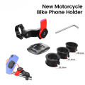 Bike Motorcycle Handlebar Phone Holder Bracket Anti-shake Mount Stand Adapter Accessories 360Degrees Rotatable for MTB Bike Moto.