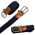 FASHIONABLE ELASTIC BELT/METAL PIN BUCKLE / BRAIDED STRETCH CANVAS/ WOVEN KNITTED BUCKLE ADJUSTABLE BELT FOR MEN AND WOMEN.