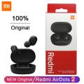 NEW Lamgool Xiaomi Redmi AirDots 2 Wireless Bluetooth 5.0 Earphone Stereo Bass Airdots2 Mi Ture Wireless In-Ear Earbuds With Microphone. 