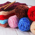 1Roll Chenille Velvet Yarn Baby Plush Yarns for Knitting Crochet Woven Sweater Cardigan 1 Ply Hand Knitted Thick Threads. 