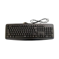 Rapoo NK2600 Spill-resistant Black Wired USB Keyboard.