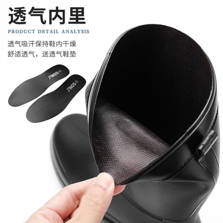 Middle%20Tube%20Non-Slip%20Waterproof%20Short%20Tube%20Rain%20Boots%20Men's%20British%20Kitchen%20Thick%20Bottom%20Rain%20Shoes%20Construction%20Site%20Rubber%20Shoes%20Shoe%20Cover%20Thermal%20Rain%20Boots%20Men%20-%20Image%208