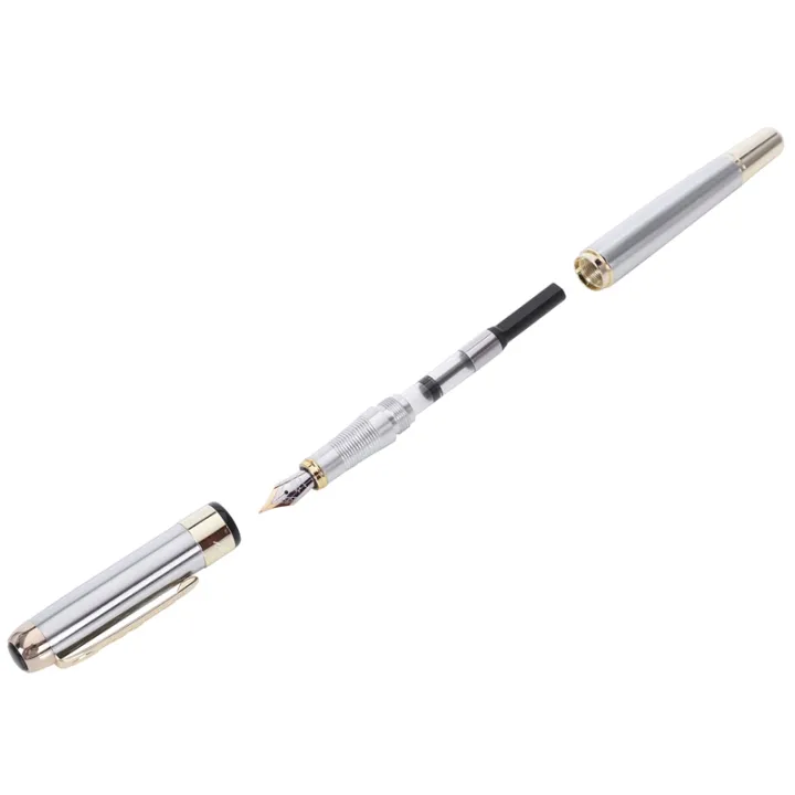 Jinhao%20250%20Frosted%20White%20Gold%20Fountain%20Pen%20M%20Nib%20Fountain%20Pen%20&%20JINHAO%20X450%2018%20KGP%200.7mm%20Broad%20Nib%20Fountain%20Pen%20Red%20-%20Image%208