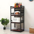 Kitchen Space Saving Design Shelf & Micro Oven Organizer with Kitchenware Rack.