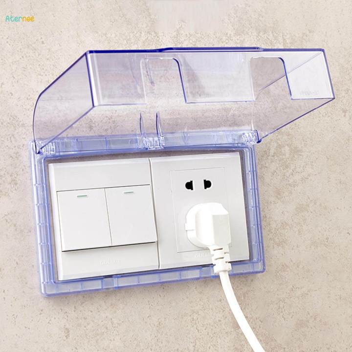 2 Gang Waterproof Outlet Cover Waterproof Switch Cover for Office Kitchen
