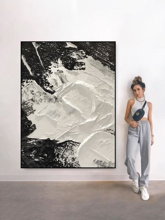 Simple%20Thick%20Texture%20Canvas%20Abstract%20Black%20And%20White%20Art%20Painting%20Large%20Size%20Wall%20Picture%20For%20Bedroom%20Custom%20Artwork%20Unframed%20-%20Image%207