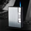 Automatic Storage Cigarette Box Holder Gas Lighter.