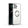Apple iPhone 12 Pro Electroplating Clear Transparent Soft TPU Phone Case Logo Showing Back Cover. 