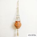 Handmade Off White Jute Plant Rope Hanger For Home Indoor Outdoor -1 Piece. 
