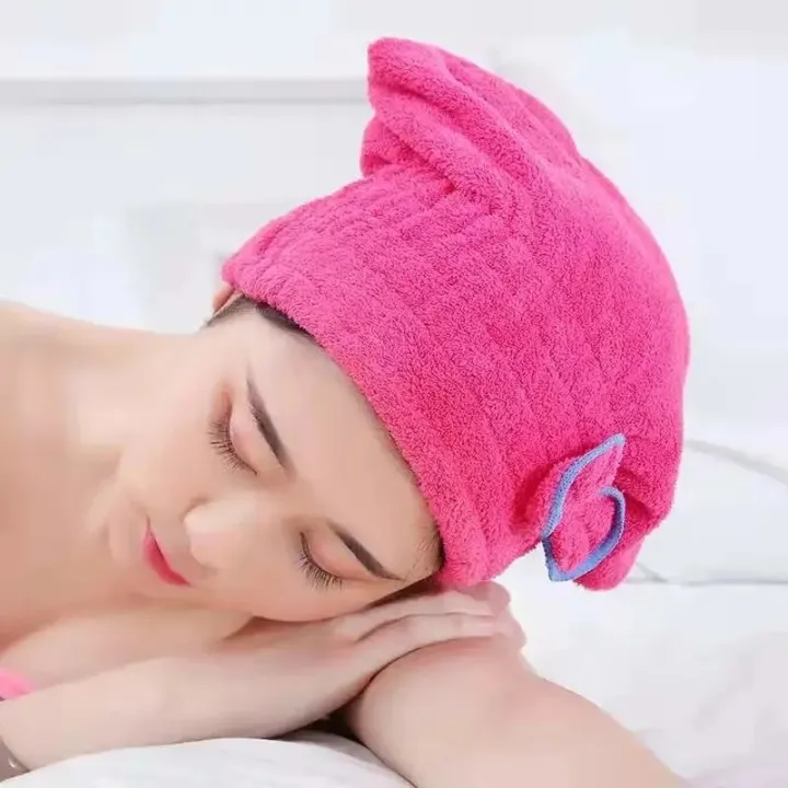 Shower%20Cap%20Women%20Hair%20Microfibre%20Quick%20Drying%20Bath%20Spa%20Bowknot%20Wrap%20Towel%20Hat%20For%20room%20Accessories%20-%20Image%204