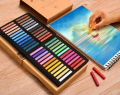 AICRANE 12/24/36/48 Colors Painting Crayons Soft Pastel Art Drawing Set Chalk Color Crayon Brush For Stationery Art Supplies.