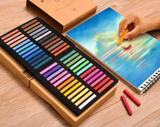 AICRANE 12/24/36/48 Colors Painting Crayons Soft Pastel Art Drawing Set Chalk Color Crayon Brush For Stationery Art Supplies