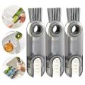 3 in 1 Cup Lid Cleaning Brush Silicone Bottle Cleaning Brush Set Feeder Cleaning Tools Multifunctional Cleaning Brush Suitable for Cup Lid Crevice. 