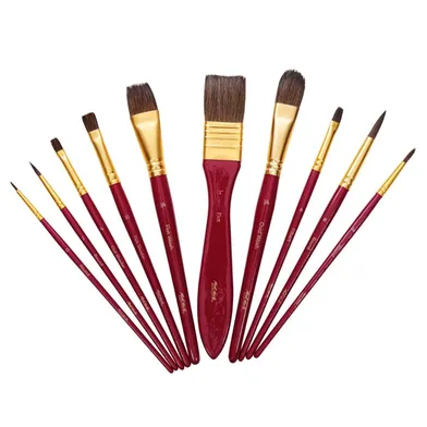 Mont%20marte%20water%20color%20Brush%20set%20with%20wallet%20-%2011%20pcs%20brush%20and%20wallet%20-%20Image%202