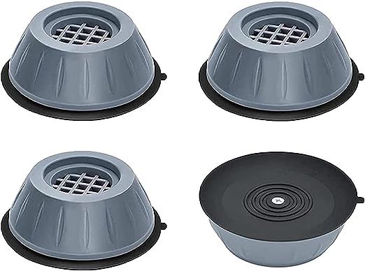 WANGQ Non-slip rubber washing machine foot pad, anti-vibration washing machine support, support shock and noise reduction machine, for stacking furniture