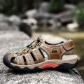 Outdoor Men Hiking Sandals Summer Shoes For Men Beach Male Shoes Anti-Slip Trekking Sandals Lightweigt Size 38-48 BunnyGarden. 