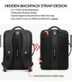 Men's Fashionable Backpack - Suitable for School and College, Water-Proof, High Capacity, USB Charging, Stylish, 15.6-Inch Laptop, Business, and Travel Backpack. 