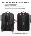 Men's Fashionable Backpack - Suitable for School and College, Water-Proof, High Capacity, USB Charging, Stylish, 15.6-Inch Laptop, Business, and Travel Backpack. 
