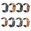 (New)Quick Release Watch Band Crazy Horse Leather Retro Watch Band For Samsung Huawei,Size: 24mm (Black And Black Buckle).