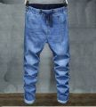 Men Extra Large Size 32-50 Stretch Waist High Elastic Jeans Designer Drawstring Straight Denim Pants Mens Casual Plus Size 7XL.
