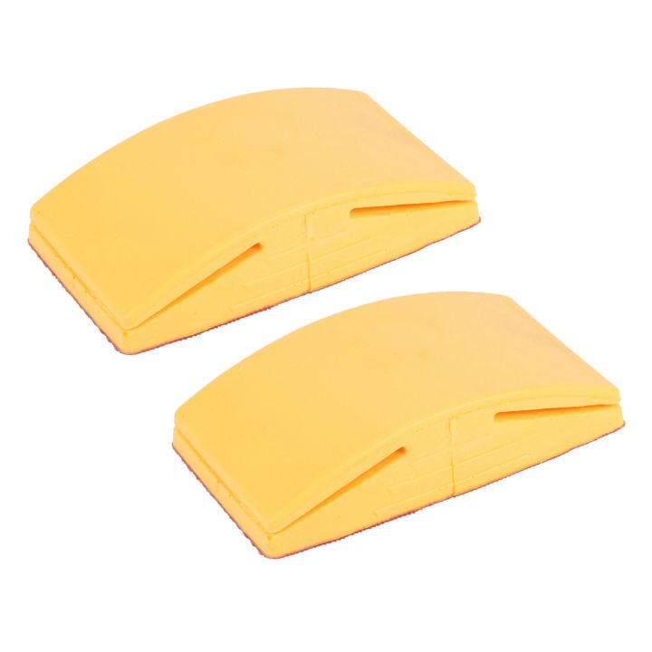 2X 5 Inch Sanding Block Rubber Hook Loop Backing Pad Sandpaper Holder ...