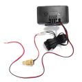 Vehicle mounted LCD digital display water temperature gauge, thermometer, voltmeter, 2in1. 