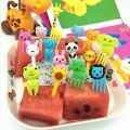 Mini Forks Animal Food Picks for Kids Cute Fruit Fork Bento Box Decor Reusable Cartoon Children Snack Cake Dessert Lunch Pick. 