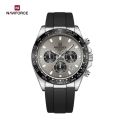 NAVIFORCE NF8054TPU Sleek Racing Charismatic Metallic Luminous Hands Timepiece For Style and Durability Wrist Watch. 