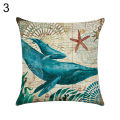 Octopus Sea Turtle Whale Sea Horse Cushion Cover Throw Pillow Case Sofa Decor. 