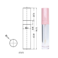 6.5ml Pink Lip Gloss Tubes Empty DIY Cylindrical Lip Balm Tubes with Wand Refillable Lipstick Vials Sample косметика Dispenser.