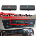 4Pcs Car Air Conditioner A / C Temperature Control Panel Switch Button Key Cover for X5 E39 E53 525I 530I 540I M5.