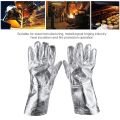 Long Safety Work Heat Resistant Gloves Aluminized Fire Smelting Welding Glove 2022 NEW. 