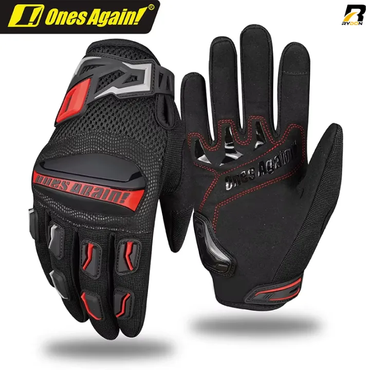Ones%20Again%20MG02%20Motorcycle%20Riding%20Gloves%20Full%20Finger%20Protective%20Touch%20Screen%20Breathable%20Non%20Slip%20Gloves%20Motocross%20Breathable%20Stylish%201%20Pair%20-%20Image%202